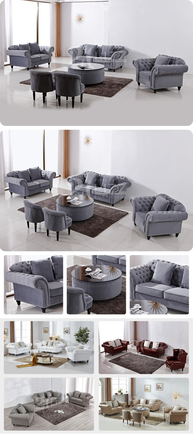 Furniture Classics Chesterfield Sofas Wholesales Price Living Room Sofas