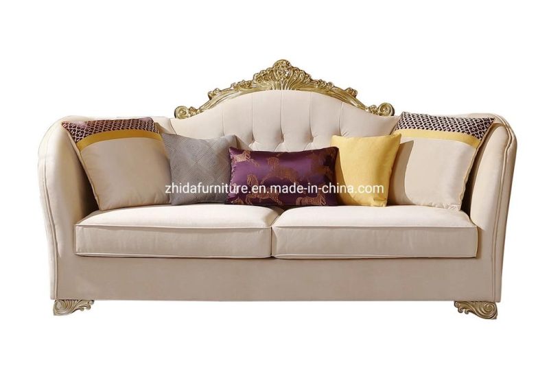 Chinese Furniture Classical Style Luxury Velvet Sofa