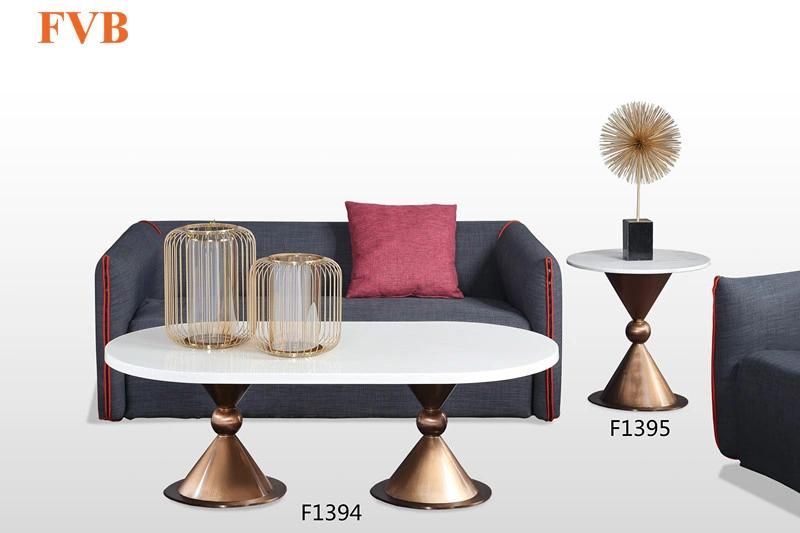 Modern Stainless Steel Base Small Coffee Table Set with Afforable Price