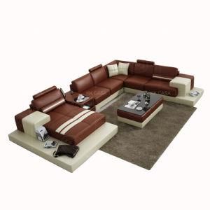 Factory Living Room Sofa Sets Germany Design Sofa with LED Cabinet Full Set Sofa