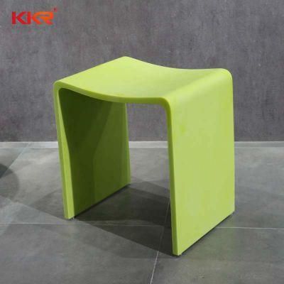 Manufacturer Green Matte Resin Stone Bathroom Shower Stools