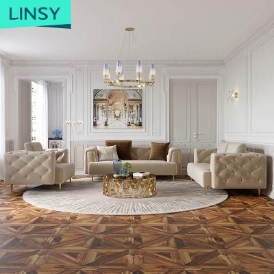 Linsy China Furniture En 1021 1+2+3 Fabric Sectional Sofa Rbc1K