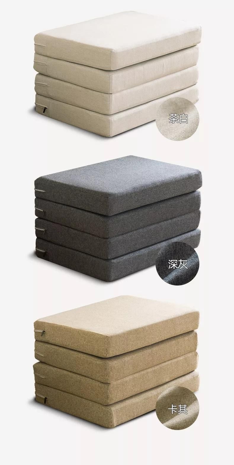 Three Folding Memory Foam Play Mat Outdoor Campground Portable Mattress Size Can Be Customized