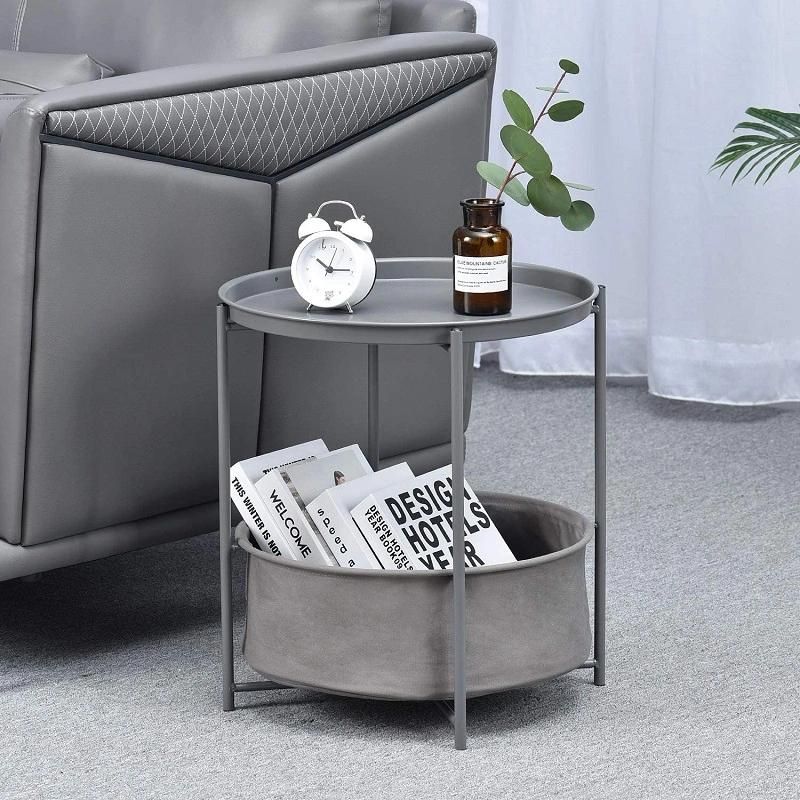 Modern Minimalistic Living Room Furniture Round Coffee Table with Storage