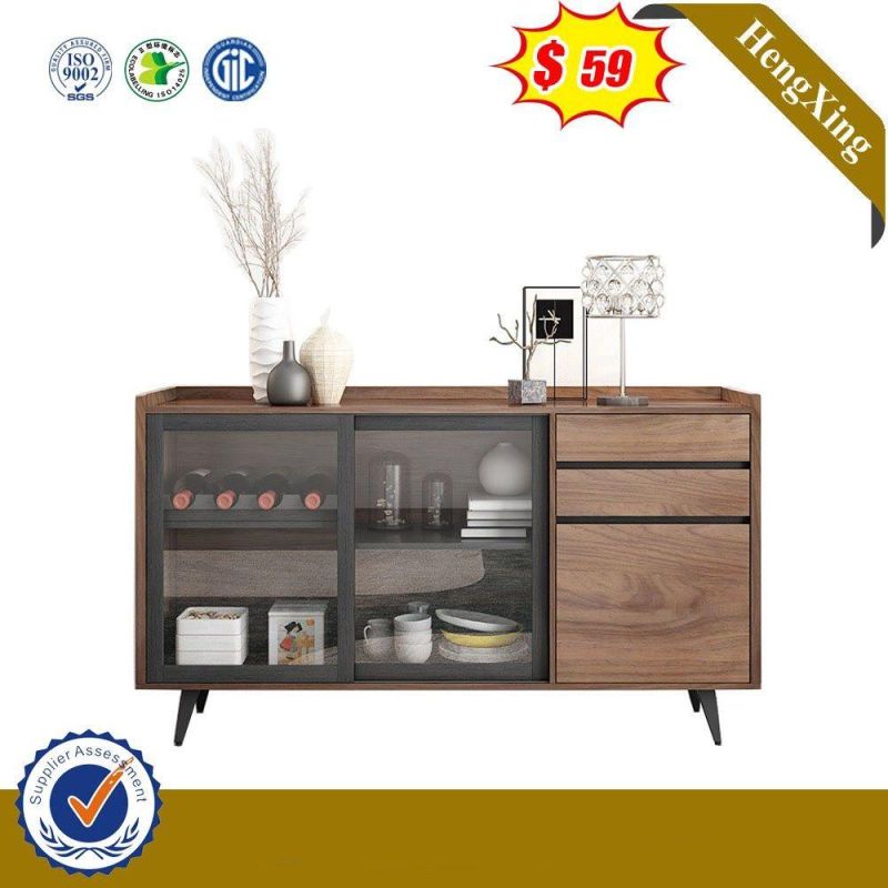 Home Furniture Shoe Rack Cabinet with Door Wooden Brown Kitchen Cabinet for Living Room