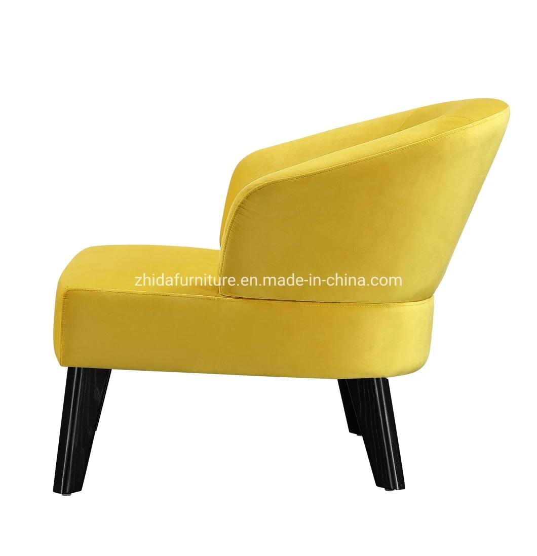 Modern Classic Style Hotel Chair with Wood Leg