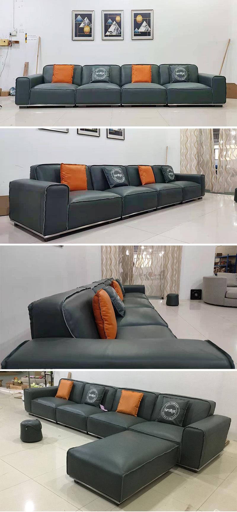 Modern Home Leather Sofa for Living Room 2827