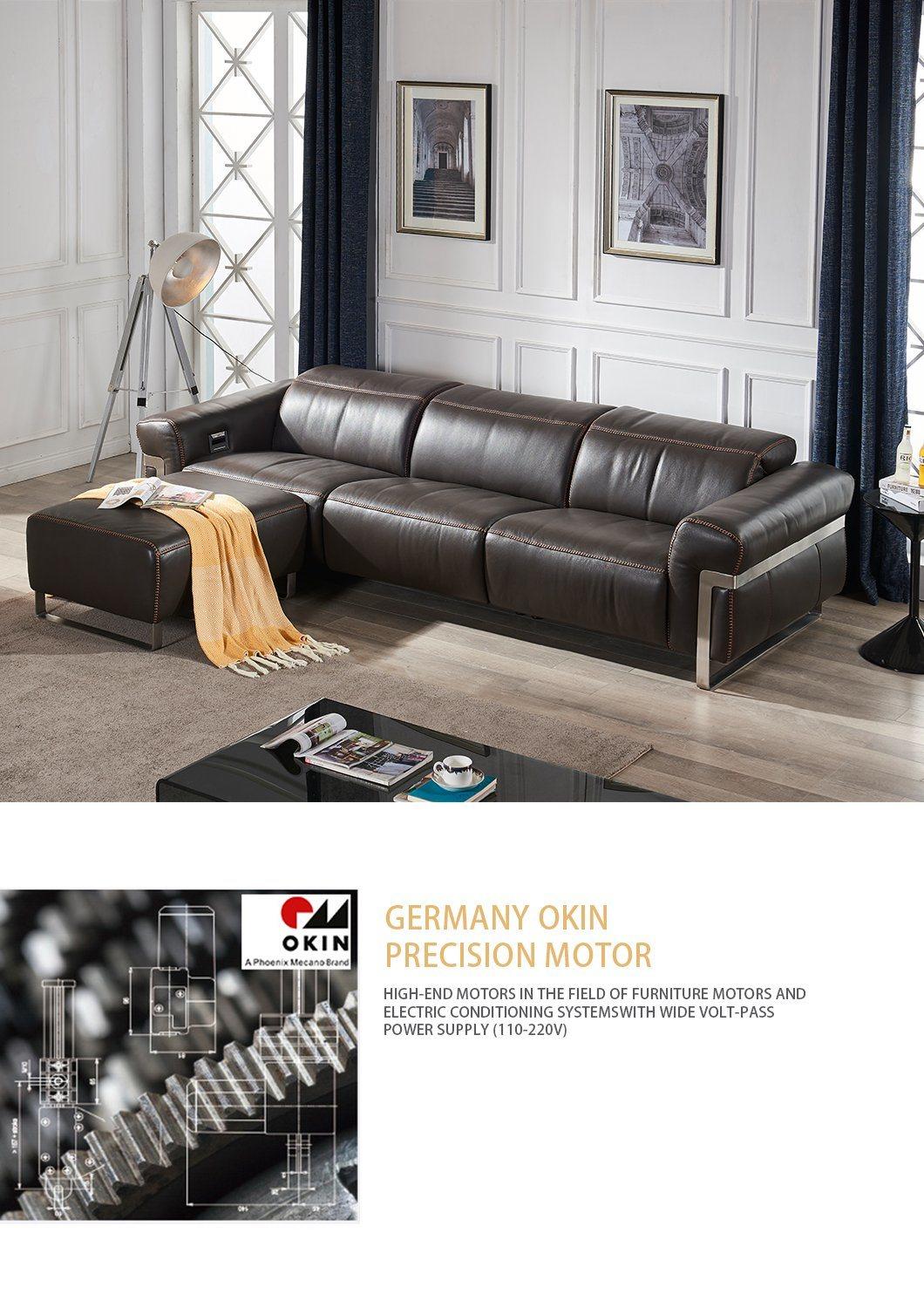 Modern Fabric Sofa Living Room Italian Pole Sofa Simple Electric Multi-Functional Sofa Multi-Functional Combination Sofa