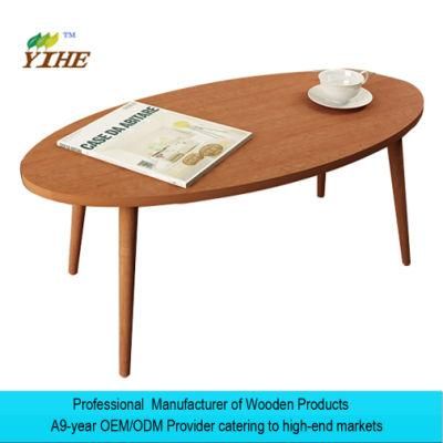 Wooden Coffee Table Made by Solid Beech Leg with Laminated MDF Top