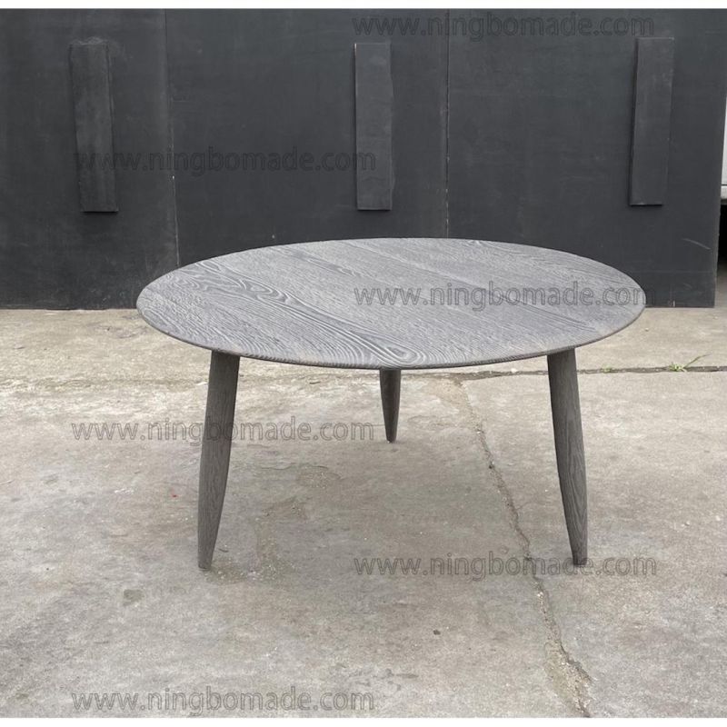 Nordic Retro Vintage Antique Furniture Water Grey Oak Coffee Table