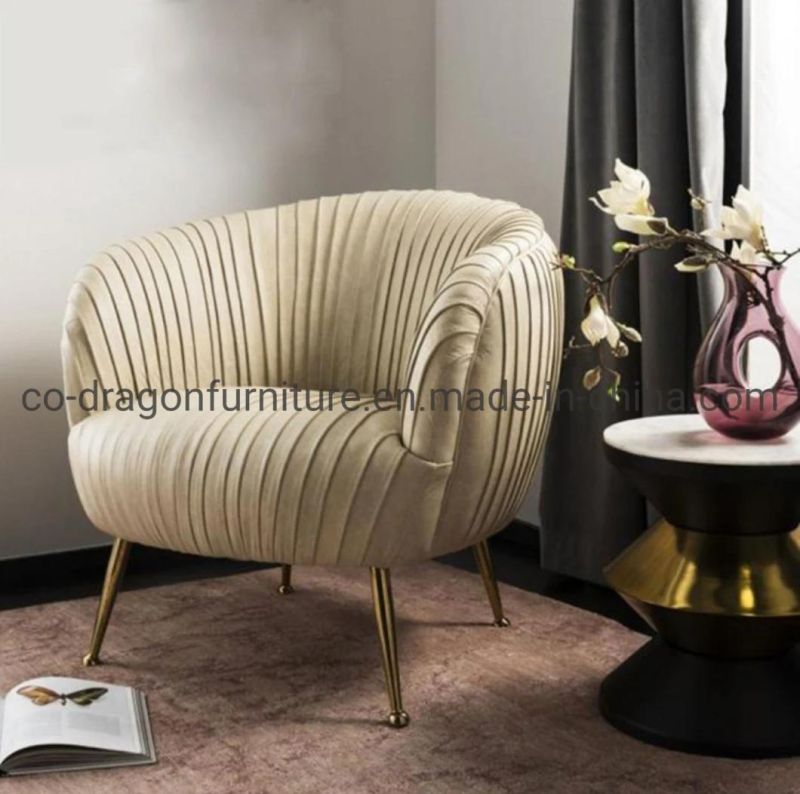 Living Room Furniture Luxury Fabric Leisure Sofa Chair with Arm