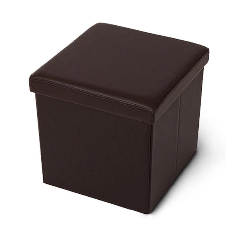 Living Room Modern Design Multifunctional Folding PVC Folding Storage Ottoman