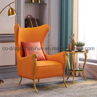 Luxury Modern Italian Home Furniture Lounge Sofa Chair with Arm