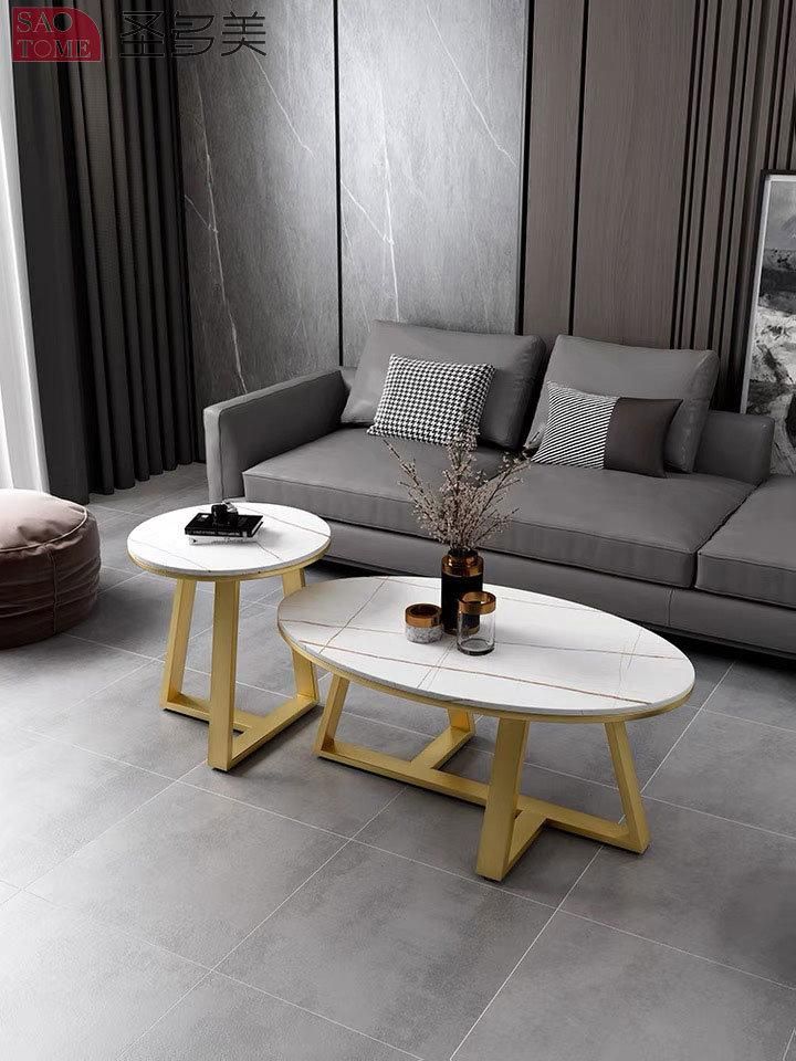 Modern Home Furniture Living Room Coffee Table Metal Dining Room Side Table Bedroom Rectangle Bed Table Melamine Laminated Tea Table