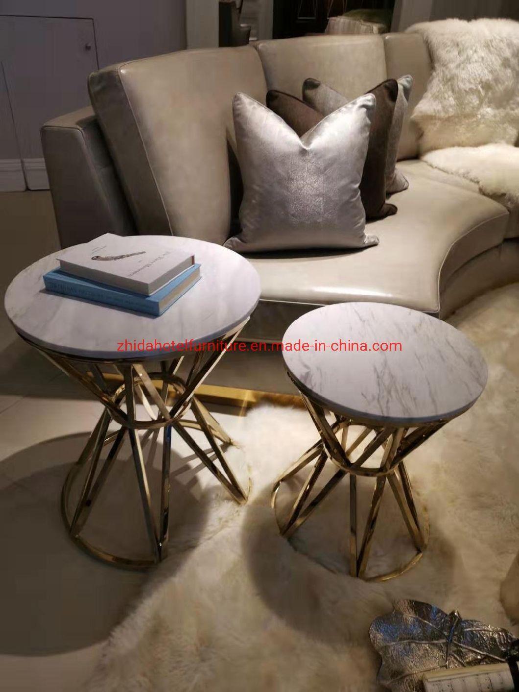 Natural Stone Marble Top Marble Coffee Table for Stone Furniture