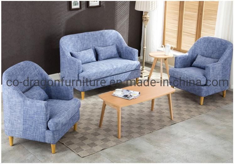 European Design Wooden Legs Fabric Sofa Chair for Home Furniture