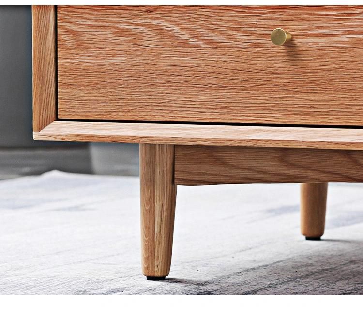 Solid Wood Four-Drawer Tea Table Living Room Furniture