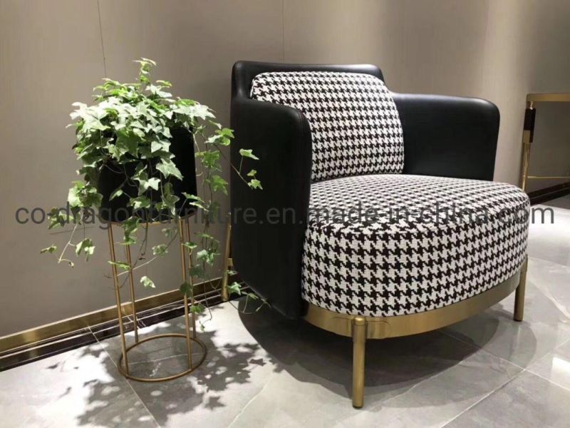 Modern Style Home Furniture Fabric Leisure Sofa Chair with Arm