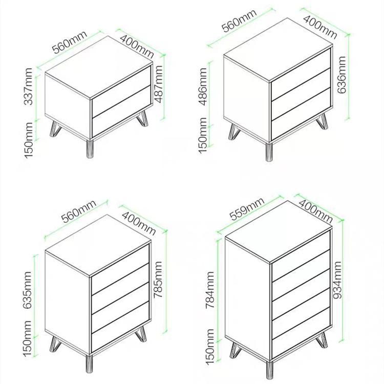 Chinese Melamine Modern Home Furniture Sets Folding Table Drawer Book Cabinet