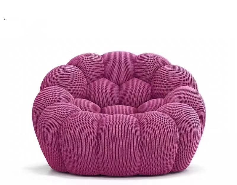 Modern Double Seater Honeycomb Fabric Bubble Soft Sofa Couch