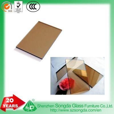 Brown Tinted Glass Tempered Glass for Furniture Tops