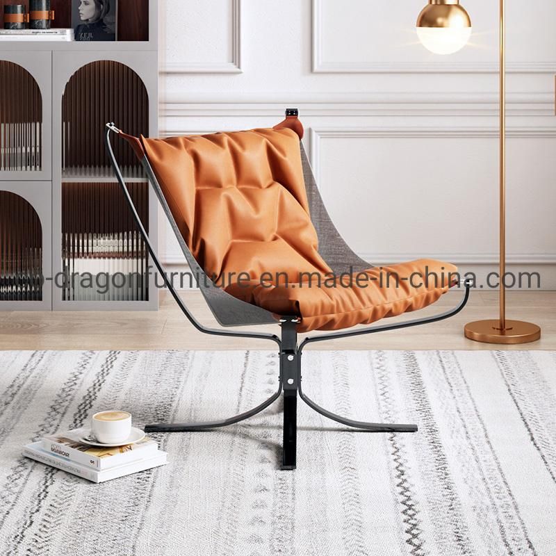 Modern New Design Steel Leather Leisure Chair for Home Furniture