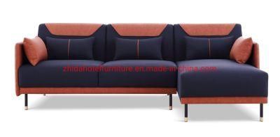 Home Furniture Modern Fabric Leather Wooden Hotel 3 Seat Sofa