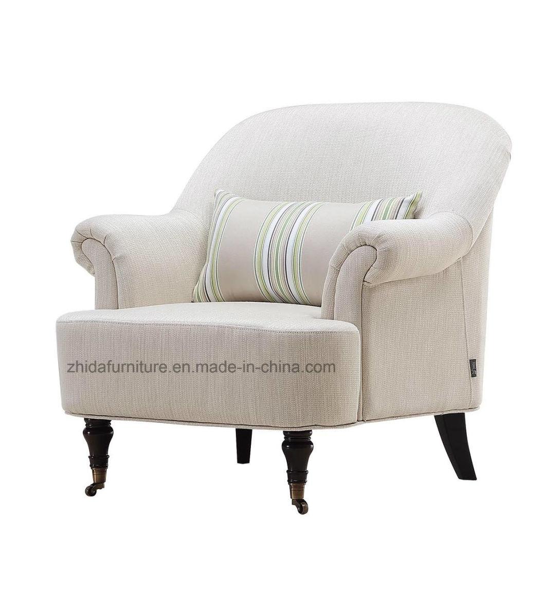 Home Furniture Living Room Furniture Wooden Fabric Chair