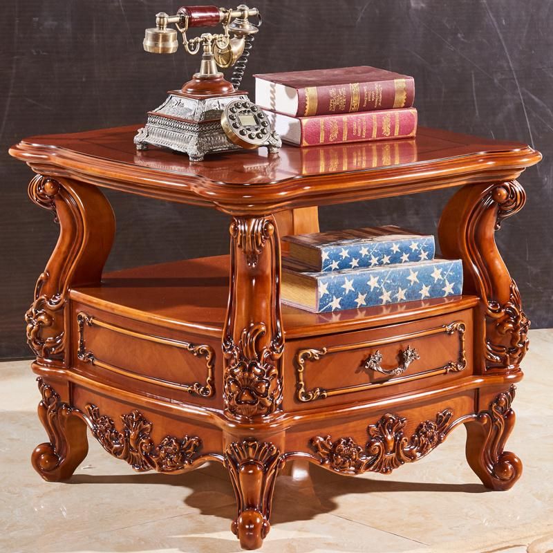 Wood Coffee Table with Sofa Chairs in Optional Furniture Color