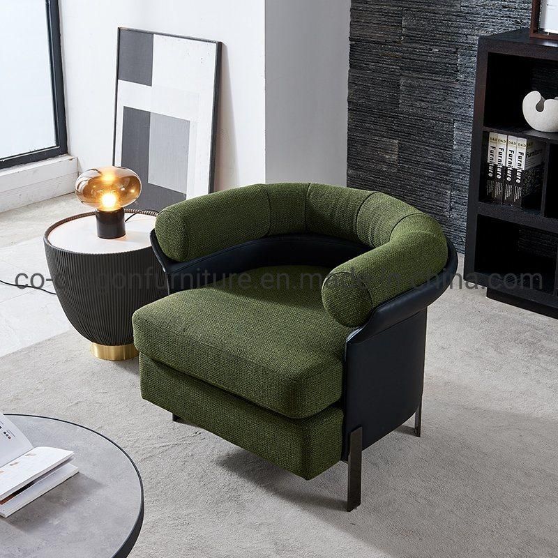 Modern Home Furniture Wooden Frame Fabric Simple Sofa Leisure Chair