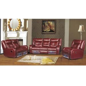 Promotion Red Leather Recliner Sofa 6020#