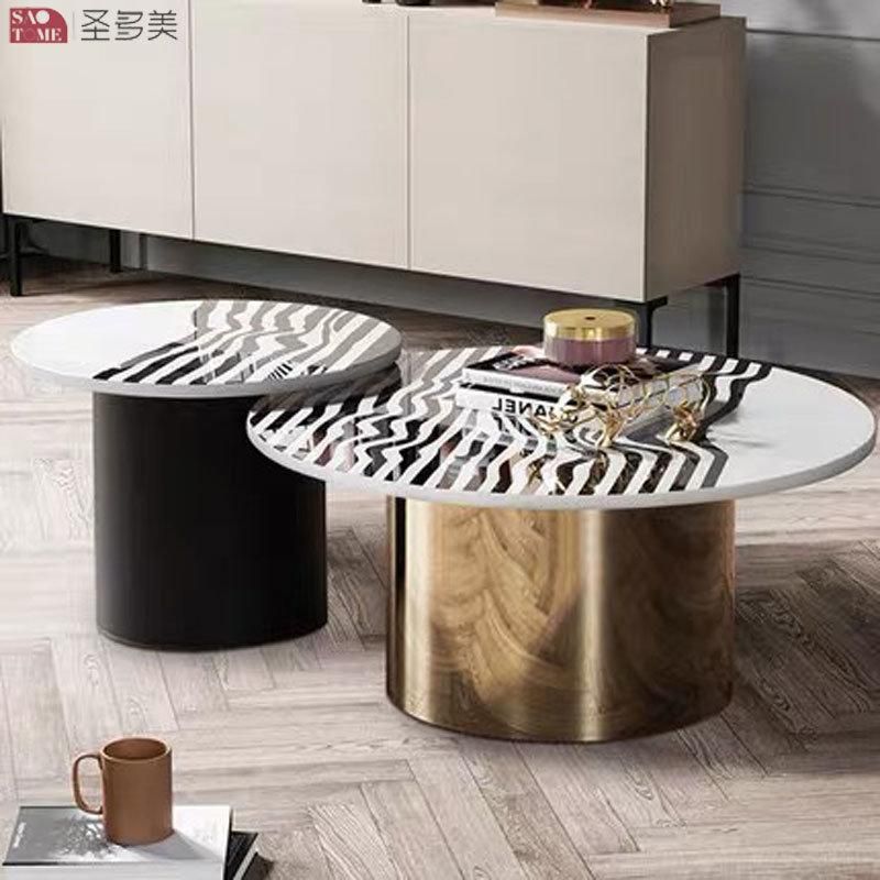 New Style Irregular Shape Table Home Furniture Living Room Coffee Table Metal Side Table Bedroom Table Melamine Laminated Tea Table