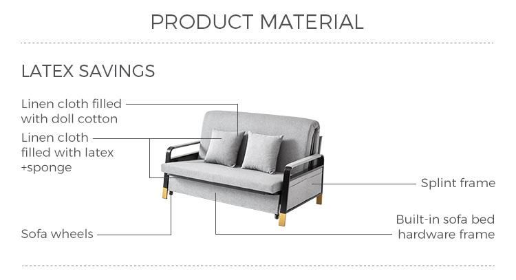 Linsy Folded Living Room Furniture Modern Style Sofa Bed Ls182sf3