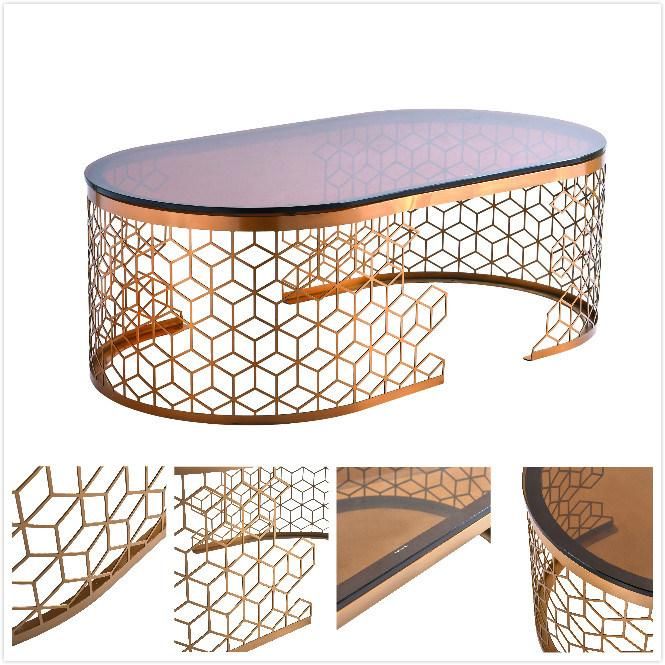 Laser Flower Styles Side Table Stainless Steel Sheet