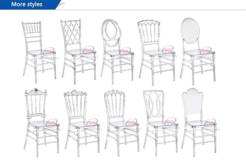 Stackable Crystal Resin Acrylic Colorful Chiavari Chair