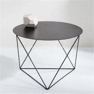 High Texture Metal Round Side Table Modern Furniture Coffee Table