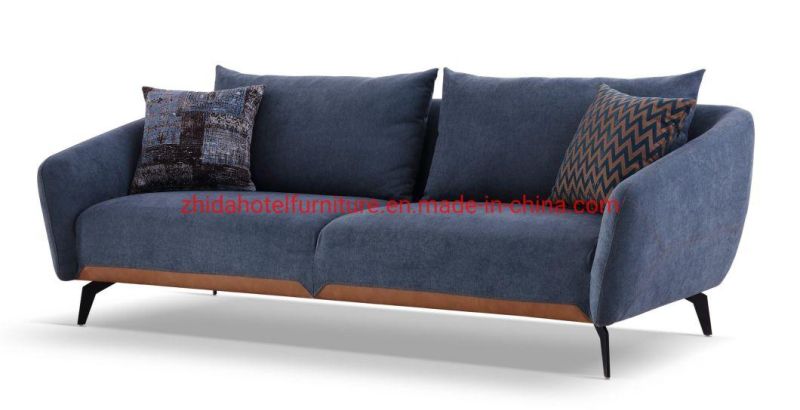 Small Apartment Living Room Fabric Hotel Villa Leather Home Sofa