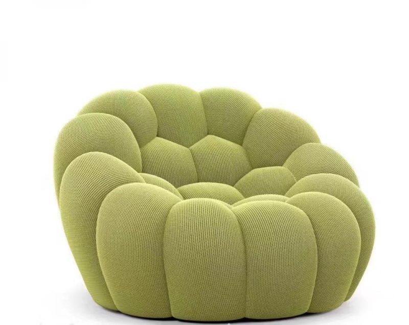 Modern Double Seater Honeycomb Fabric Bubble Soft Sofa Couch