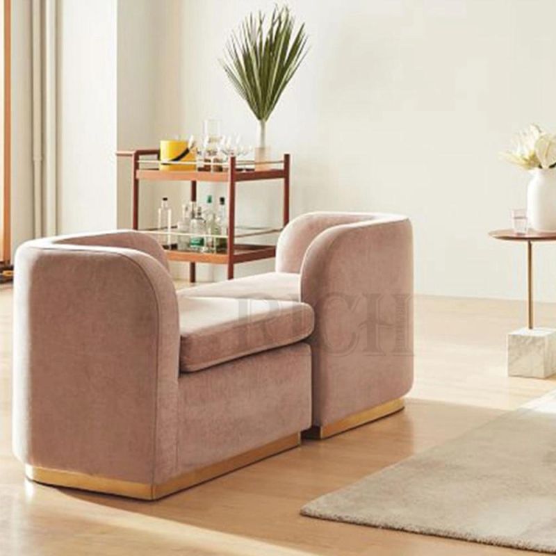 DIY Cute Girly Pink Loveseat 2 Seater Modern Living Room Sofa