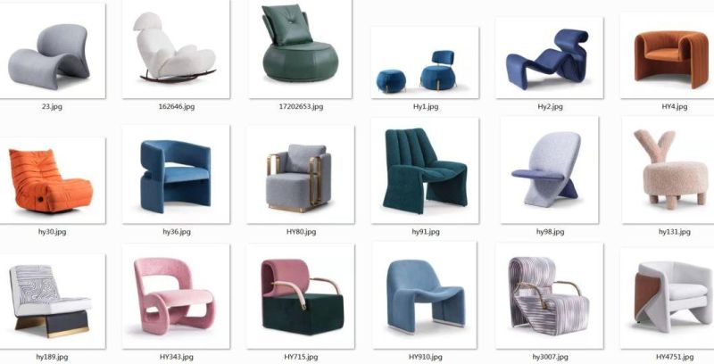 Hotel Lobby Coffee Chair Indoor Middle Back Armchair Nice Design Elegant Corner Lazy Sofa Chair North European Living Lounge Armchair