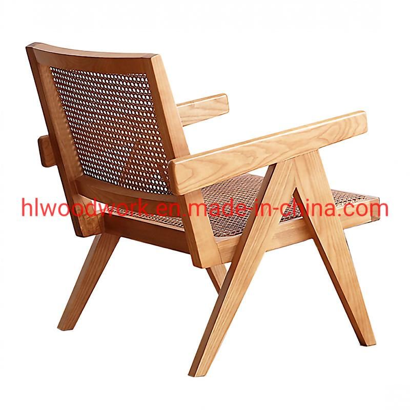 Little Rattan Sofa / Rattan Chair Rubber Wood Frame Rattan Seat Leisure Sofa Armchair Rattan Leisure Armchair Office Furniture