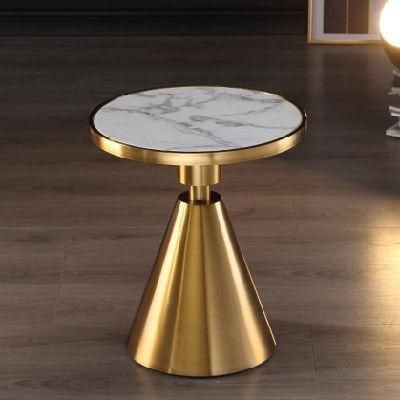 Modern Factory Marble Stainless Steel Base Coffee Table