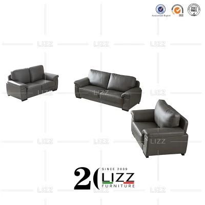 Modern Living Room Office Furniture Leather Sofa 1+2+3