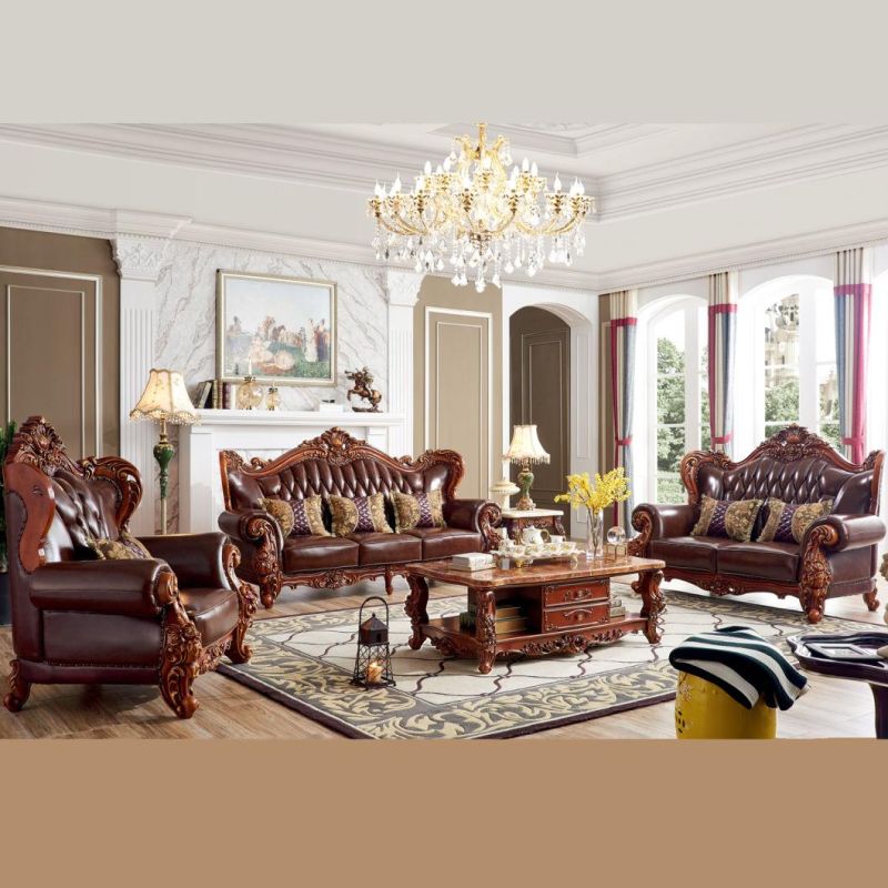 Living Room Furniture Leather Sofa From Foshan Sofa Furniture Factory