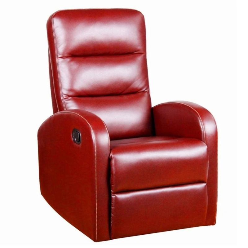 Jky Furniture Modern Design Space Saving Leather Manual Recliner Chair with Massage Function