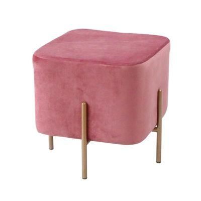 Velvet Stool Tufted Soft Ottoman Pouffe Footstool Chair Pouf