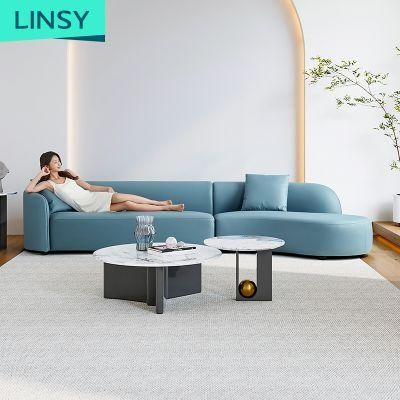 Linsy Modern Fabric Sofa Set Half Moon Designs Couch Furniture Sofas Tbs019