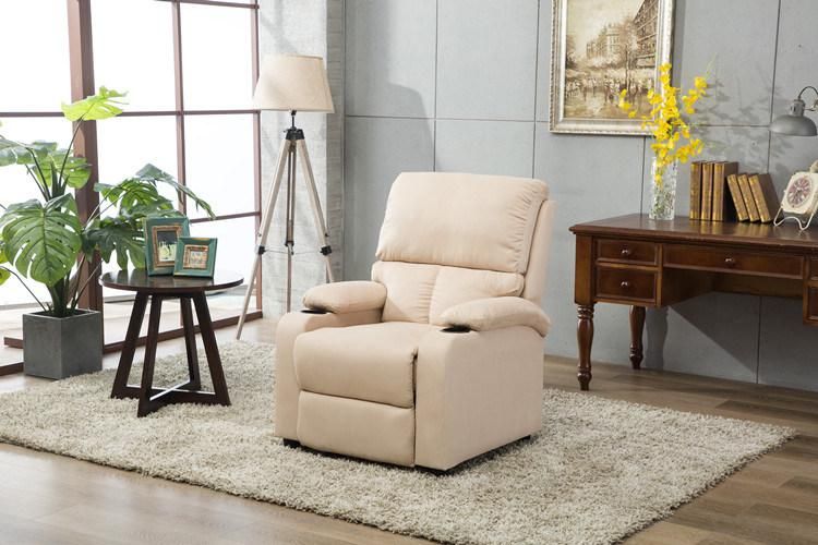 Fabric One Seat Multi-Functional Push Back Recliner for Living Room