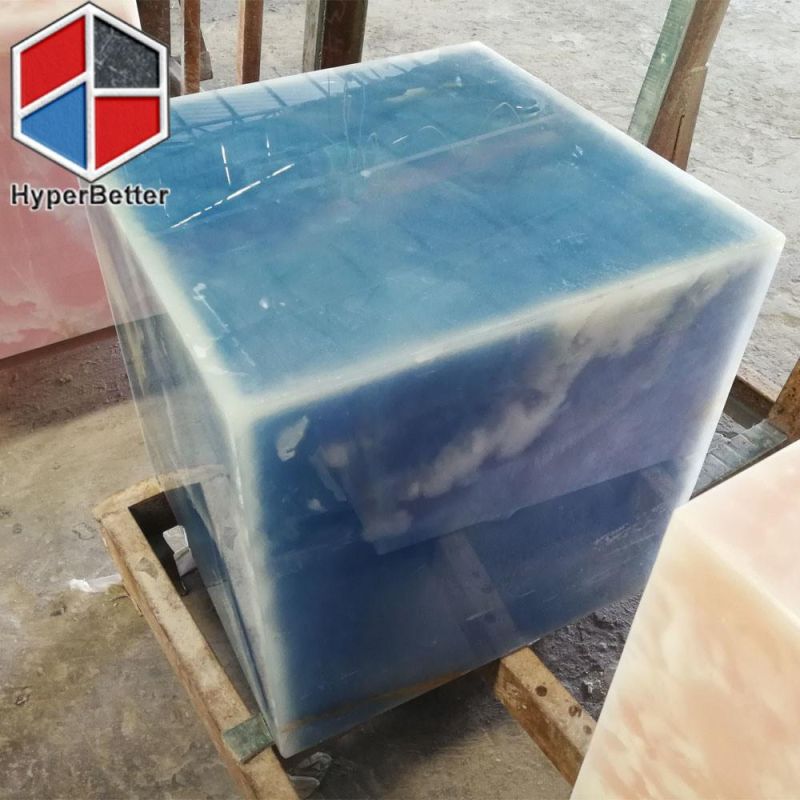 Natural Blue Onyx Tables Cubic Table