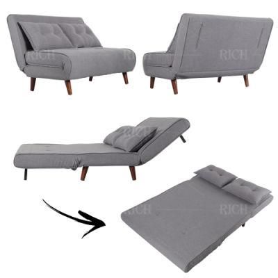 Linen Fabric Simple Living Room Sofa Bed